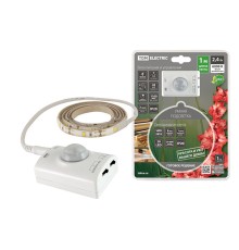 Подсветка умная SMD2835-30LED/m-IP20-5В-2,4Вт-6000К(1 м),датчик движ.и освещ.,акк. Li-Ion1100мАч TDM