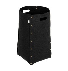 Корзина для хранения из фетра, 30х30х55 см, 49 л, темно-серая, QWERTY