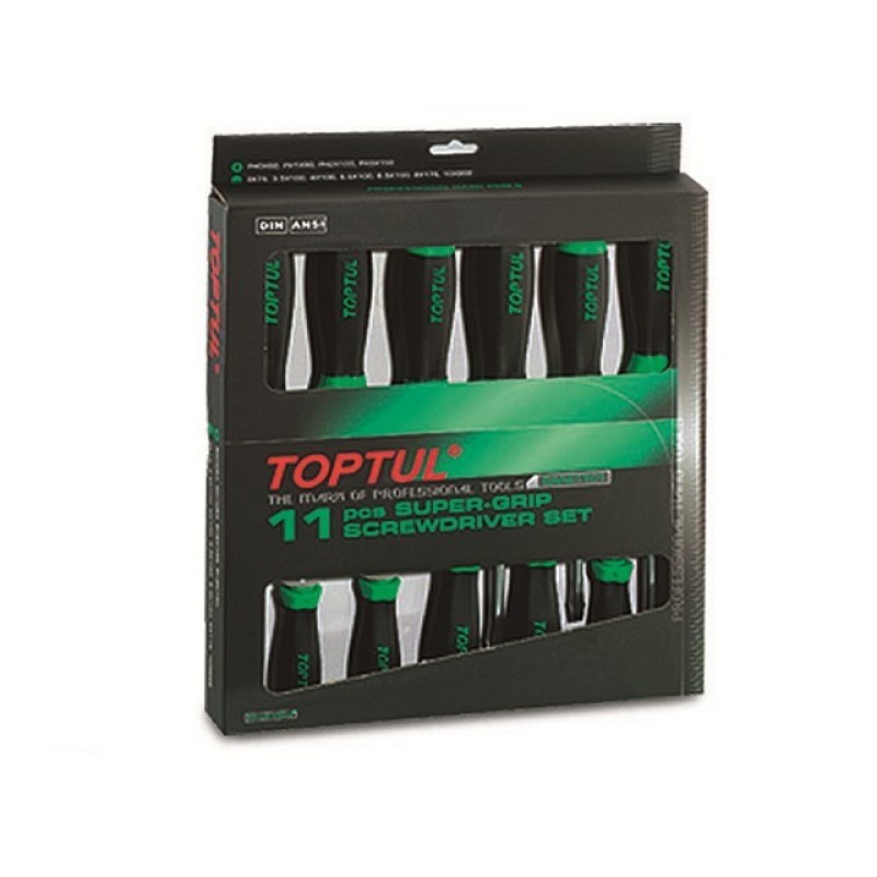 Набор отверток 11шт TOPTUL (GAAE1101) Набор отверток 11шт TOPTUL (GAAE1101)