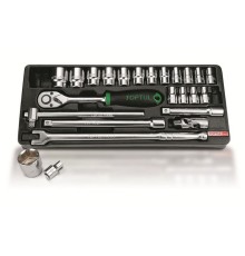 Набор-сет головок 1/2" 8-32мм 24предм. 6гр. 434х176мм TOPTUL (GCAT2402)