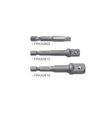 Набор переходников 1/4" под шуруповерт 3ед. (1/4", 3/8", 1/2") TOPTUL (GAAR0301)