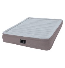 Надувная кровать Queen Comfort-Plush (Квин Комфорт-Плаш), 152х203х33см, встр. электрич. насос, INTEX