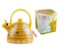 Чайник стальной эмалированный, 2.0 л, серия Honey сomb (Медовые соты) GEIST