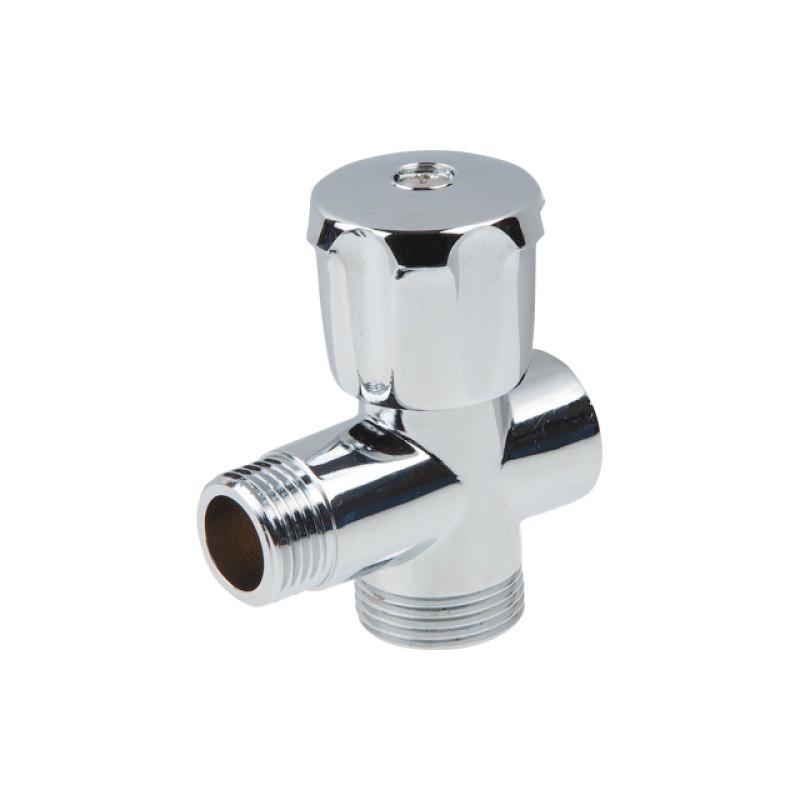 Кран вентильный 1/2" нар. х 3/4" нар. х 1/2" вн. для стир. машины ХРОМ., AV Engineering Кран вентильный 1/2" нар. х 3/4" нар. х 1/2" вн. для стир. машины ХРОМ., AV Engineering