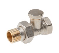 Кран вентильный прямой 1/2" вн.-нар. для радиатора, AV Engineering