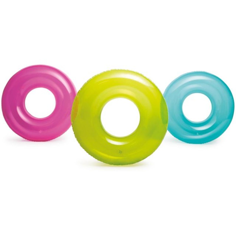 Надувной круг для плавания Transparent, 76 см, INTEX Надувной круг для плавания Transparent, 76 см, INTEX