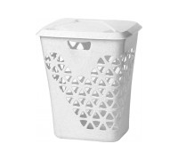 Корзина для белья ВЕНЕЦИЯ 60л (белый) IDEA