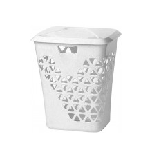 Корзина для белья ВЕНЕЦИЯ 60л (белый) IDEA