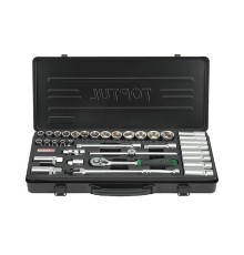 Набор головок 3/8" 6-24мм 35предм. 6гр. метал.кейс TOPTUL (GBB3514)
