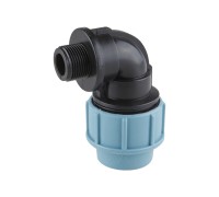 Колено ПЭ 20 х 3/4" нар., AV Engineering