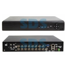 Видеорегистратор гибридный 16-ти канальный AHD 4Мп/IP, (без HDD)