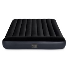 Надувной матрас с подголовником Queen Classic, 152х203х25 см, встр. эл. насос, INTEX