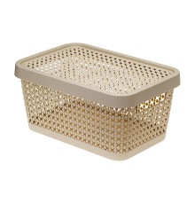 Ящик для хранения с крышкой ПИРУЛА 125х267х183 (латте) IDEA