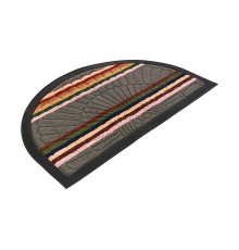 Коврик придверный Comfort, 45х75 см, полукруг, серый, VORTEX