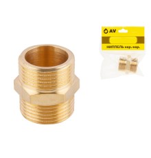 Ниппель 1" нар.-нар., AV Engineering (инд. упак.)