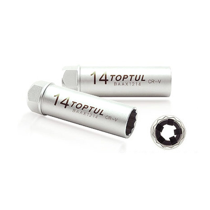 Головка свечная 3/8" 14мм TOPTUL (BAAX1214) Головка свечная 3/8" 14мм TOPTUL (BAAX1214)