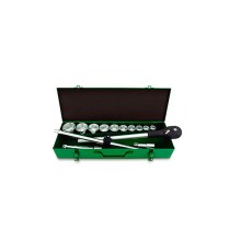 Набор головок 3/4" 22-50мм 14предм. 6гр. металл.кейс TOPTUL (GCAD1405)