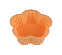 Форма для выпечки, силиконовая, цветок, 21 х 16.5 х 8 см, персиковая, PERFECTO LINEA