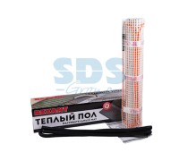 Теплый пол (нагревательный МАТ) REXANT Extra, площадь 4,5 м2 (0,5 х 9,0 метров), 720Вт, (двух жильны