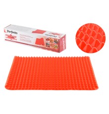 Коврик для выпечки и жарки силиконовый Pyramid Mat (Пирамид Мэт), 40 x 29 см, красный, PERFECTO LINE
