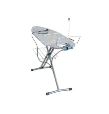 Доска гладильная NIKA BEST (металл 1220 х 400), подставка п/утюг, удлинитель, полка, NIKA