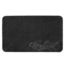 Коврик придверный Comfort, 45х75 см, "Welcome", серый, VORTEX