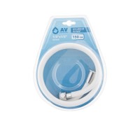 Шланг душевой, PVC, 1/2" г-г 150 см, бел, AV Engineering