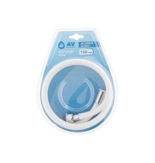 Шланг душевой, PVC, 1/2" г-г 150 см, бел, AV Engineering