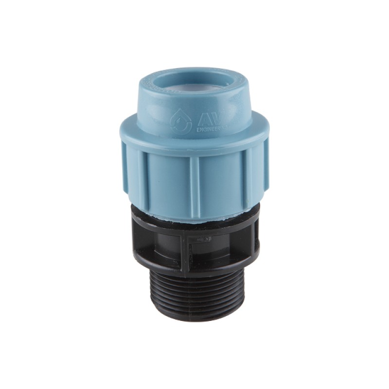 Ниппель ПЭ 50 х 1 1/2" нар., AV Engineering Ниппель ПЭ 50 х 1 1/2" нар., AV Engineering
