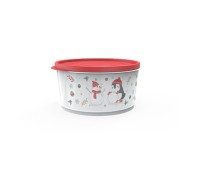 Контейнер круглый Christmas, 2,4 л, роза, BEROSSI