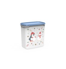 Контейнер Christmas, 1,5 л, васильковый, BEROSSI