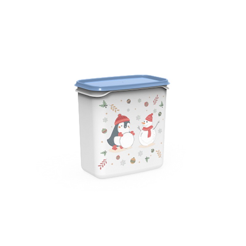 Контейнер Christmas, 1,5 л, васильковый, BEROSSI Контейнер Christmas, 1,5 л, васильковый, BEROSSI