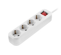Удлинитель 3м (4 роз., 2.2кВт, с/з, выкл., ПВС 3х0,75) Пересвет