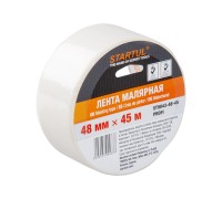 Лента малярная 48ммх45м STARTUL PROFI (ST9043-48-45), белая