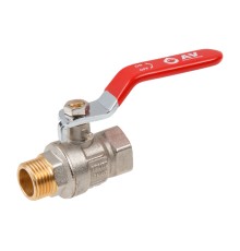 Кран шаровый 1/2" нар.-вн. ручка PN40, AV Engineering