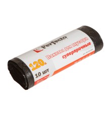 Пакеты для мусора суперпрочные, 120 л, 10 шт., PERFECTO LINEA