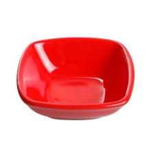 Салатник керамический, 120 мм, квадратный, серия Анкара, красный, PERFECTO LINEA