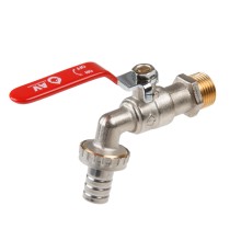 Кран водоразборный 1/2" нар. настенный со штуцером, AV Engineering