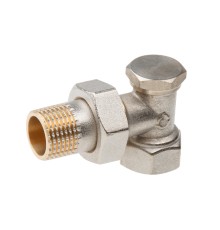Кран вентильный угловой 1/2" вн.-нар. для радиатора, AV Engineering