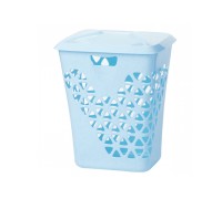 Корзина для белья ВЕНЕЦИЯ 60л (голубой) IDEA