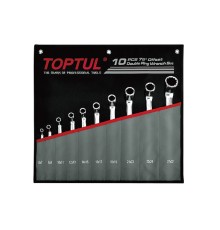 Набор ключей накидн. 6-27мм, 75° 10 шт. TOPTUL (GPCI1001)