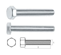 Болт М20х40 мм шестигр., цинк, кл.пр. 5.8, DIN 933 (5 кг) STARFIX