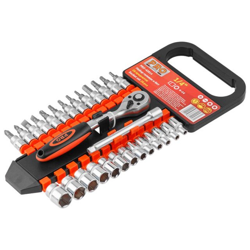 Набор головок и бит 28пр. 1/4" PRO STARTUL (PRO-42814) Набор головок и бит 28пр. 1/4" PRO STARTUL (PRO-42814)