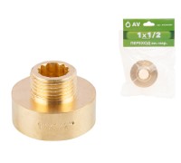 Переход 1" вн. х 1/2" нар., AV Engineering (инд. упак.)