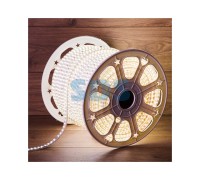 LED лента 220 В, 6.5x17 мм, IP67, SMD 2835, 180 LED/m, цвет свечения белый, 100 м