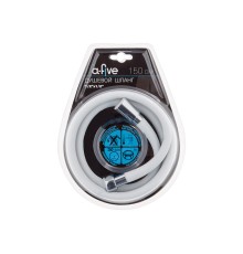 Шланг душевой, Si, 1/2" г-г 150 см, бел., a-five