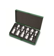 Набор бит шестигр. под головку 1/2" 10пр. 4-19мм TOPTUL (GAAD1007)