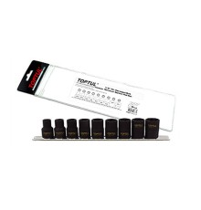 Набор головок 1/2" 10-19мм для сорв. граней 9предм. на подвесе TOPTUL (GAAG0903)