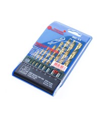 Набор сверл по мет. 10шт (1-10мм) НС-11 Р6М5 TIN (ОАО "ТП Томский инструмент")
