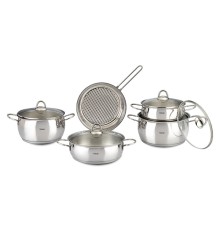 Кастрюля из нерж.стали, 3.6 л, ф 24 х 8, серия Mercury, HISAR
